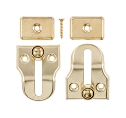 Ace Metallic Brass Window Lock 2 pk