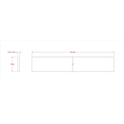 SteelWorks 0.125 in. X 1 in. W X 4 ft. L Weldable Aluminum Flat Bar 1 pk