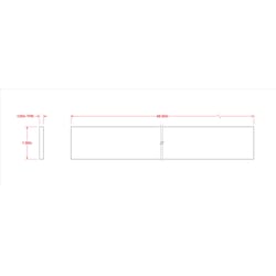 Boltmaster 0.0625 in. X 0.75 in. W X 4 ft. L Weldable Aluminum Flat Bar 1 pk Boltmaster 0.0625 in. X 0.75 in. W X 4 ft. L Weldable Aluminum Flat Bar 1 pk