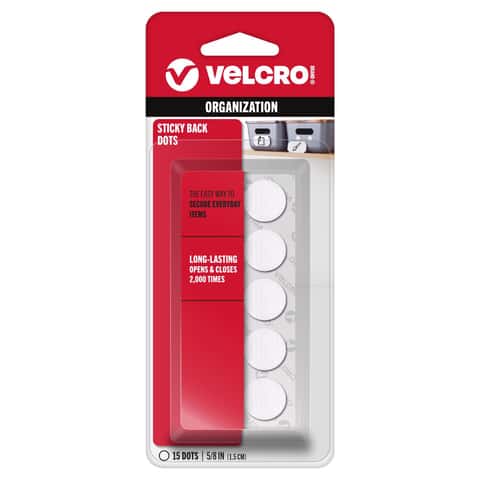 Velcro Brand Hook and Loop Fastener 5/8 in. L 15 pk Velcro Brand Hook and Loop Fastener 5/8 in. L 15 pk