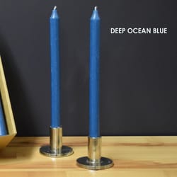 Kiri Tapers Deep Ocean Unscented Scent Taper Candle