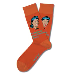 Two Left Feet Unisex Favorite F Word S/M Novelty Socks Orange