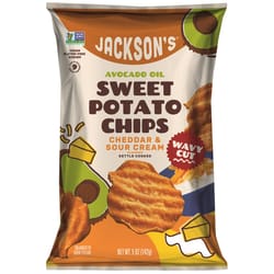 Jackson's Cheddar & Sour Cream Kettle Cooked Potato Chips 5 oz Bagged