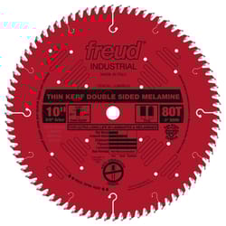 Freud 10 in. D X 5/8 in. Double Sided Laminates TiCo Hi-Density Carbide Saw Blade 80 teeth 1 pk