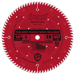 Freud 10 in. D X 5/8 in. Double Sided Laminates TiCo Hi-Density Carbide Saw Blade 80 teeth 1 pk