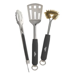 Napoleon Stainless Steel Black/Silver Grill Tool Set 3 pc