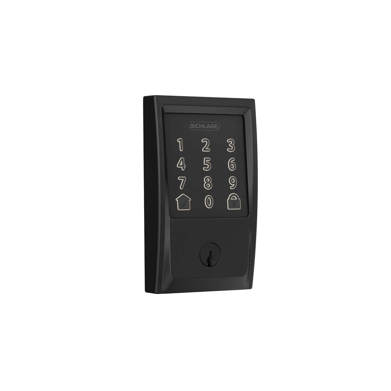 Schlage Encode Matte Black Metal Wifi Deadbolt Sansujyuku sansujyuku.com