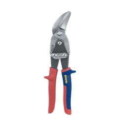 Irwin 9-1/2 in. Drop Forged Steel Right/Straight Offset Snips 18 Ga. 1 pk
