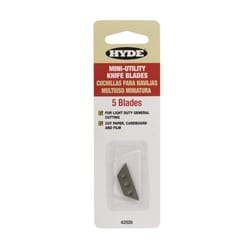 Hyde Steel 3 Notch Mini Top Slide Utility Blade 5 pc