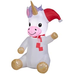 Gemmy Airblown 5 ft. Sitting Unicorn Inflatable