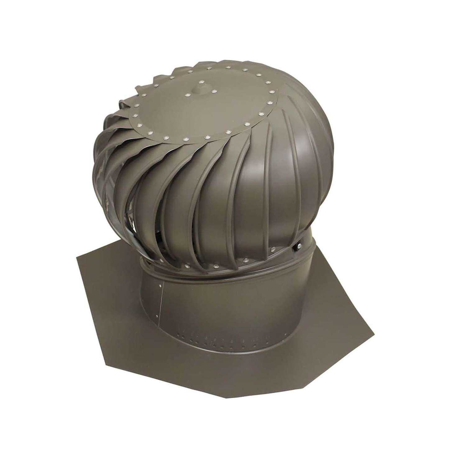 Air Vent Air Hawk 18.4 in. H X 12 in. D Weatherwood Aluminum Turbine