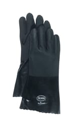 Boss Men's Indoor/Outdoor Dipped Chemical Gloves Black L 1 pair