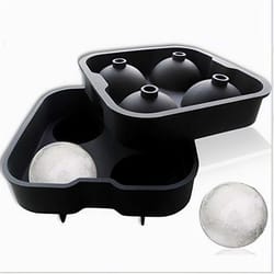 Mad Man Black Silicone Big Ice Cube Trays