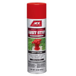 Ace Rust Stop Gloss Safety Red Protective Enamel Spray Paint 15 oz