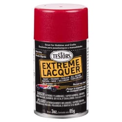 Testors Extreme Lacquer Gloss Revving Red Spray Paint 3 oz