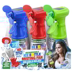 Blazing LEDz Ice Bottle Misting Fan Plastic 1 pk