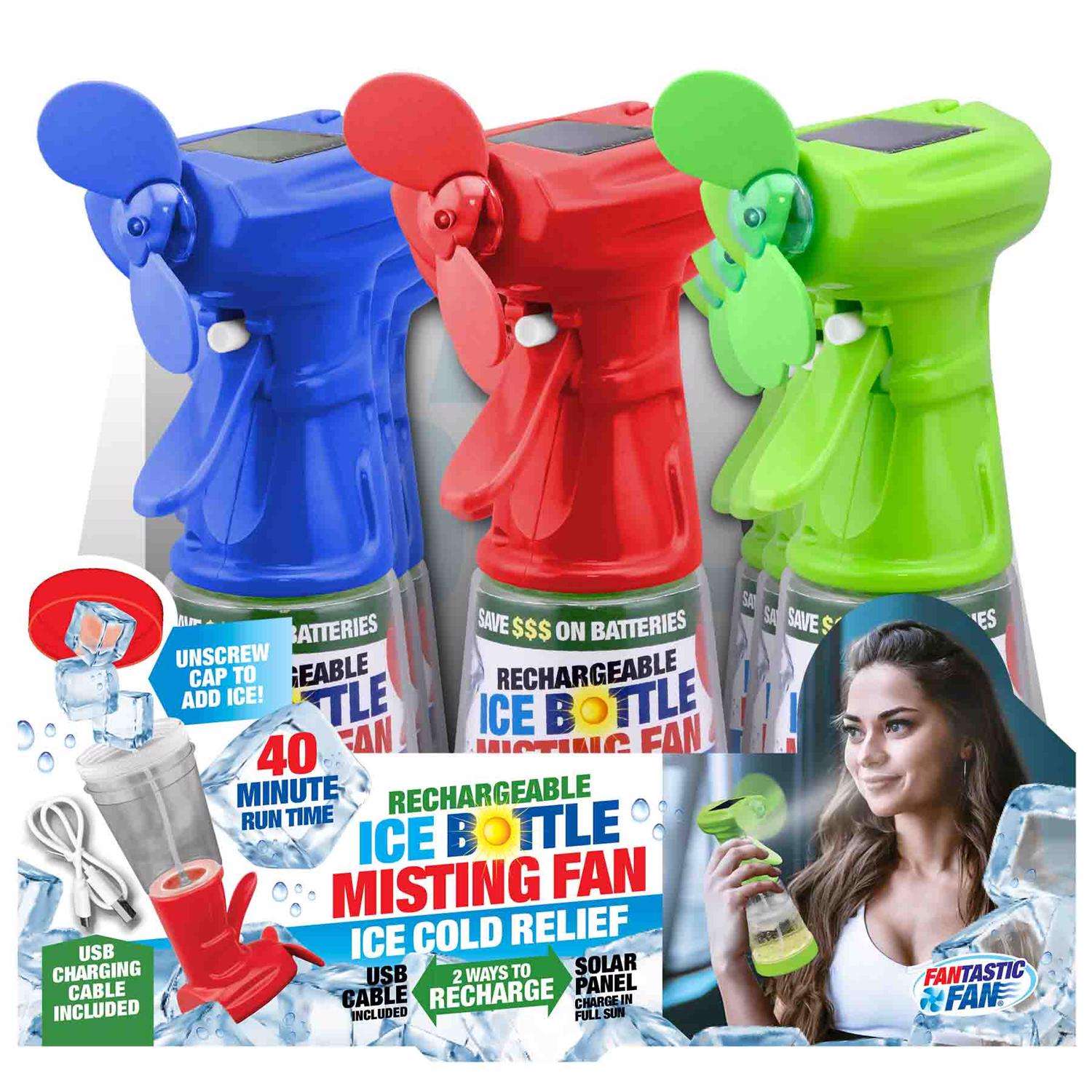 Blazing LEDz Ice Bottle Misting Fan Plastic 1 pk Ace Hardware