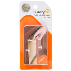 Safety 1st Plastic Side by Side White Cabinet Lock (2-Pack