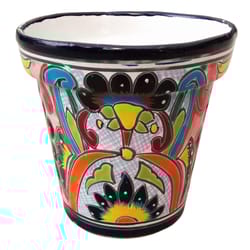 Avera Products Talavera 12 in. H X 13 in. W X 13 in. D Ceramic Talavera Planter Multicolored