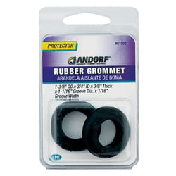 Jandorf 1-3/8 in. D Rubber Grommet 2 pk