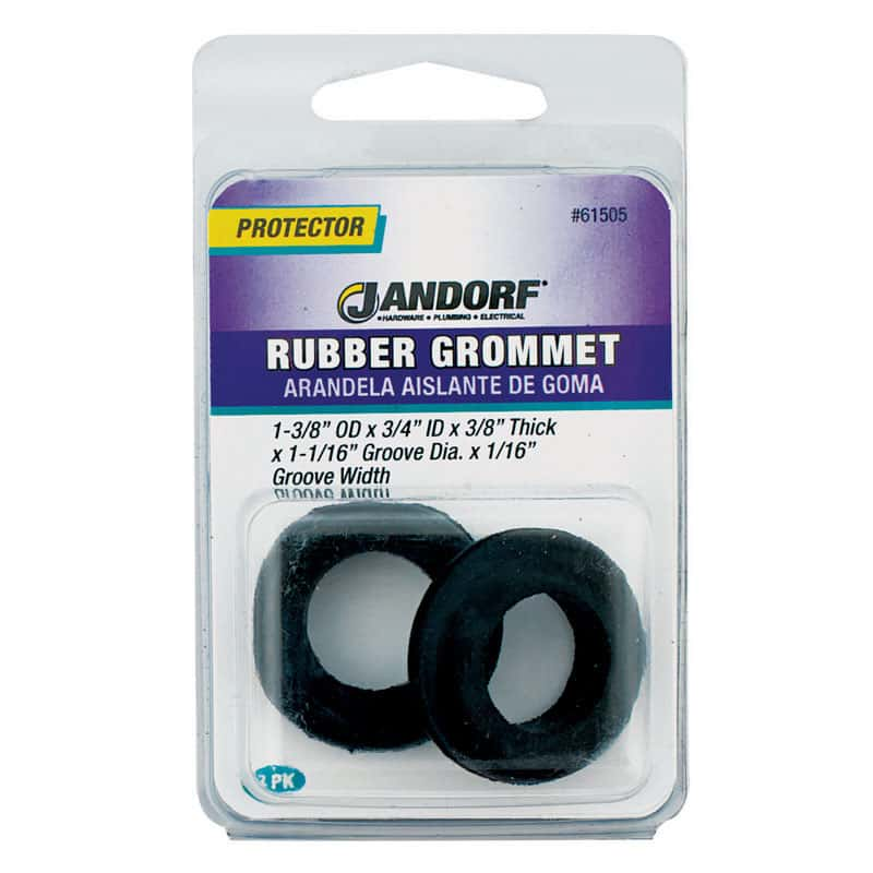 Jandorf 1-3/8 in. D Rubber Grommet 2 pk