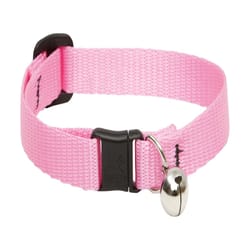 Lupine Pet Basic Solids Pink Pink Nylon Cat Collar