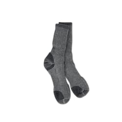 Hiwassee Trading Company Men's Medium Weight XL Crew Socks Gray