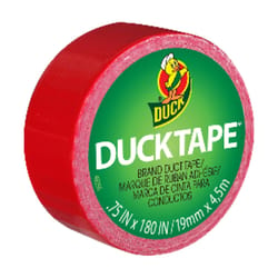 Duck 0.75 in. W X 180 in. L Red Solid Duct Tape