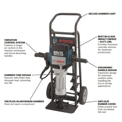 Bosch Brute Turbo 15 amps Corded Breaker Hammer with Cart