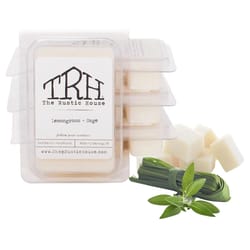 The Rustic House White Lemongrass/Sage Scent Fragranced Wax Melt 2.45 oz