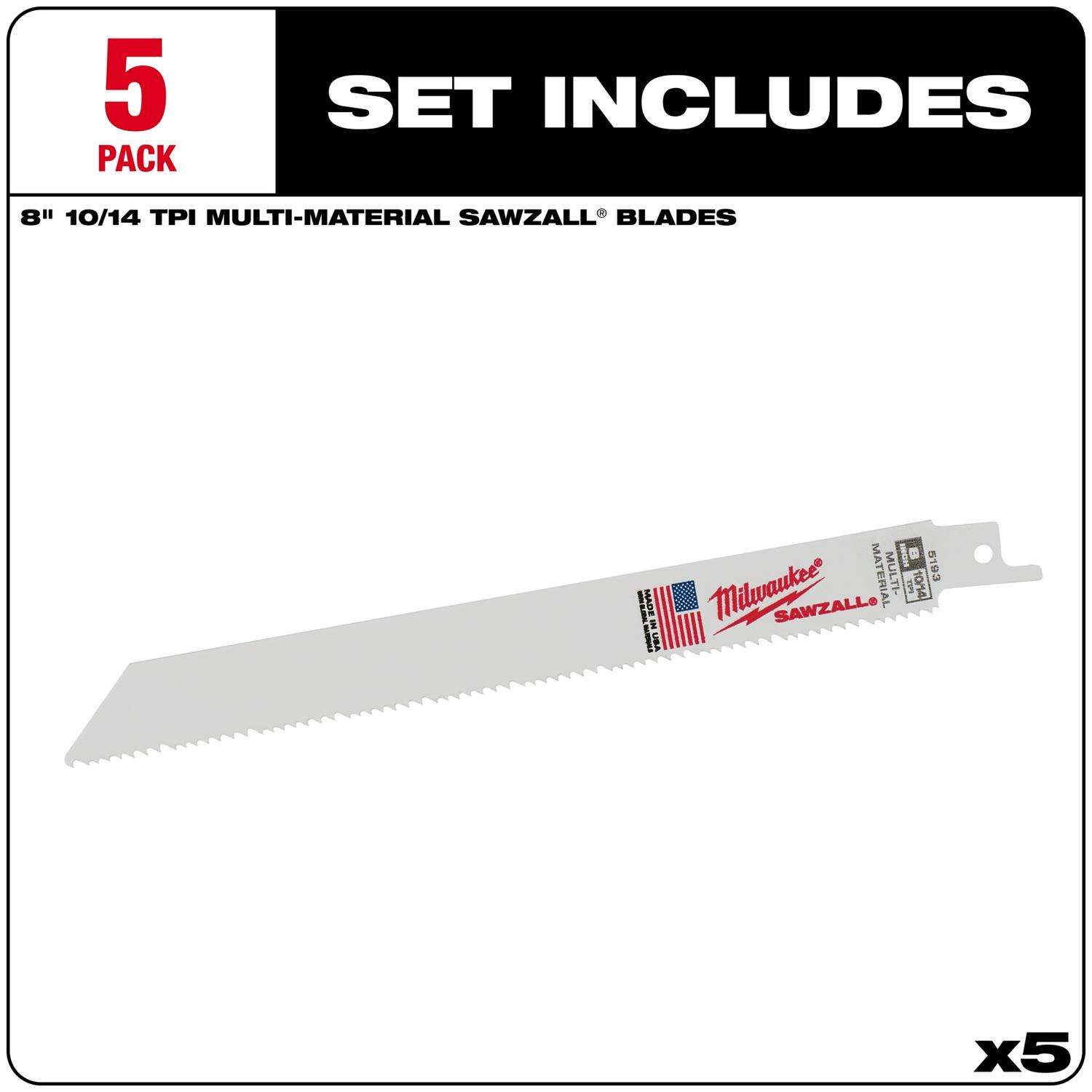 Milwaukee Oscillating Multi-Tool Blade Kit with Sawzall Metal Cutting Reciprocating Blades Set (48-Piece)