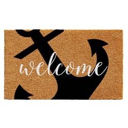 Home & More 2 ft. W X 3 ft. L Multi-color Anchor Welcome Coir Door Mat