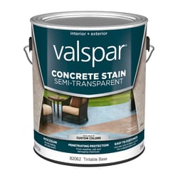 Valspar  Semi-Transparent  Tintable  Base 4  Concrete Stain  1 gal. 