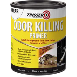 Zinsser Clear Water-Based Acrylic Odor Killing Primer 1 qt
