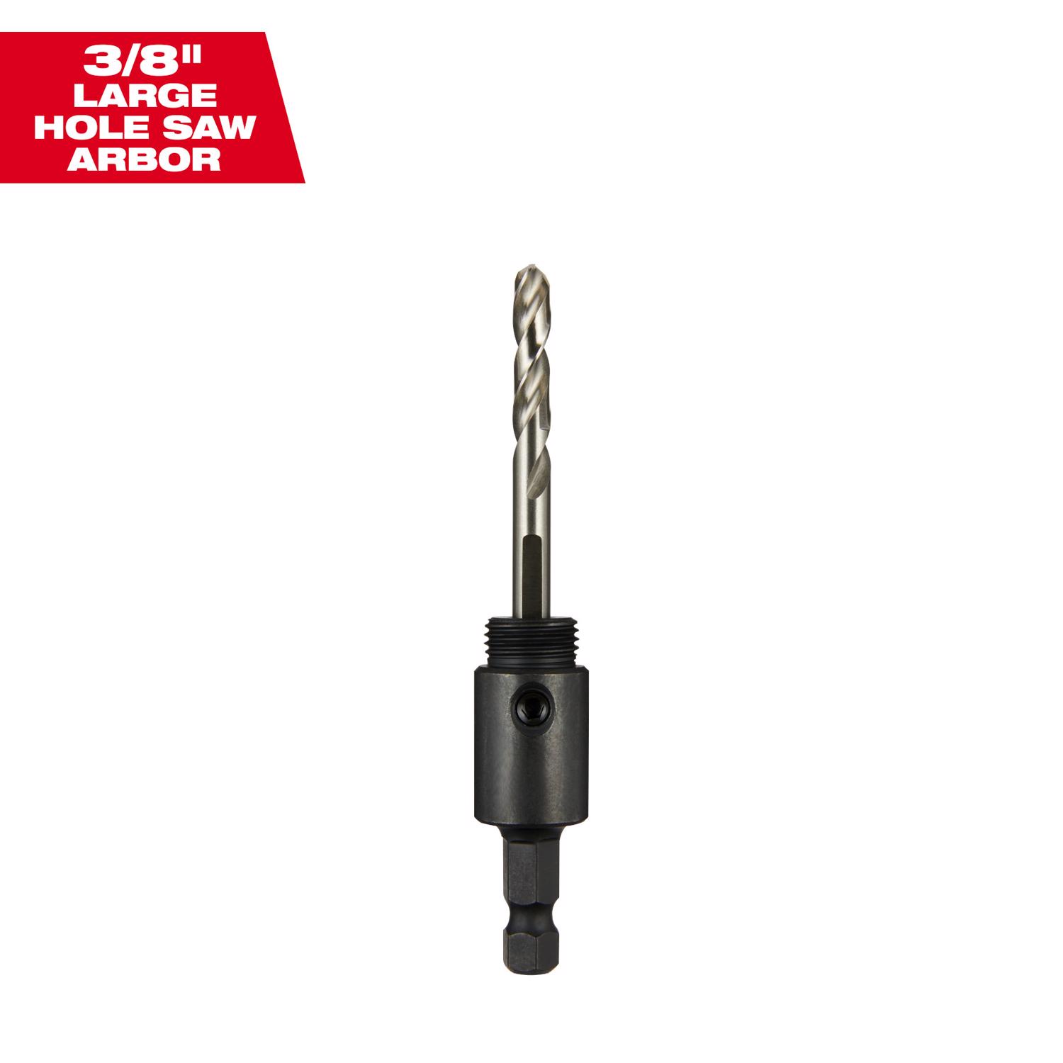 Milwaukee Hardened Steel Basic Hole Saw Arbor 1 pk