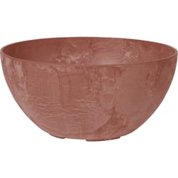 Novelty ArtStone 5.9 in. H X 12.2 in. W X 12.2 in. D X 12.2 in. D Resin Napa Bowl Planter Rust