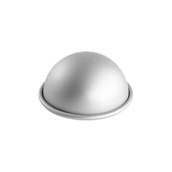 Fat Daddio's 6 in. Hemisphere/Ball Cake Pan Silver 1 pc