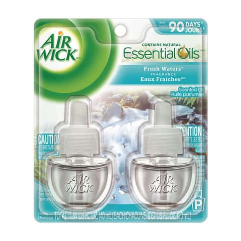 Air Wick® Scented Oil Refill, Fresh Waters, 0.67 oz, 2/Pack – Office Ready