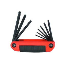 Eklind 5/64" to 1/4" SAE Ergo Fold 9 in 1 Ball End Hex Key Set 1 pc