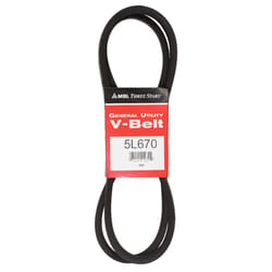 Mitsuboshi FHP General Utility V-Belt 0.63 in. W X 67 in. L For Fractional Horsepower Motors