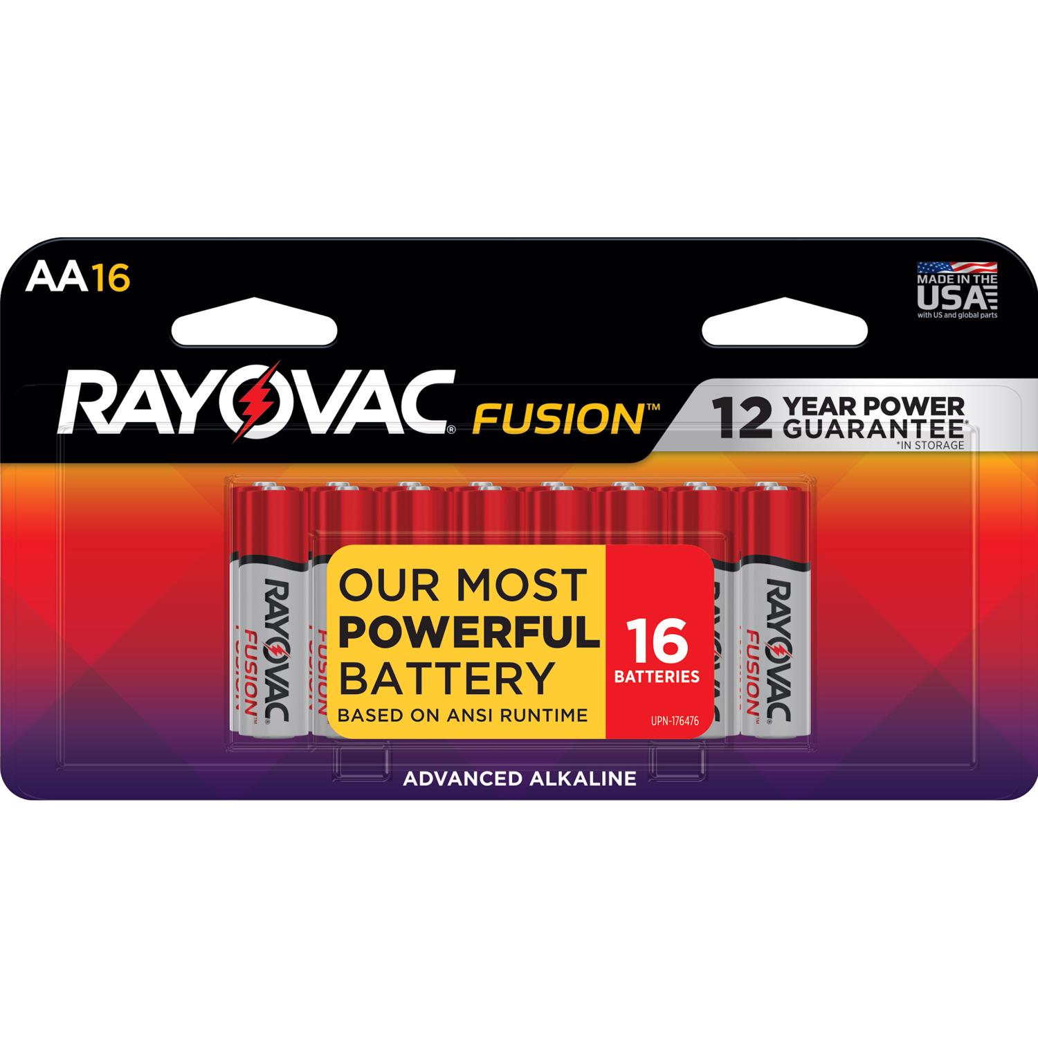 Photos - Household Switch Rayovac Fusion AA Alkaline Batteries 16 pk Carded 815-16LTFUSK 