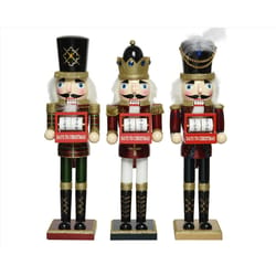 Decoris Multicolored Assorted Nutcracker 15 in.