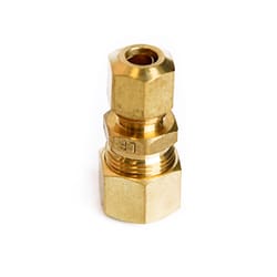 ATC 3/8 in. Compression 1/4 in. D Compression Yellow Brass Reducing Union