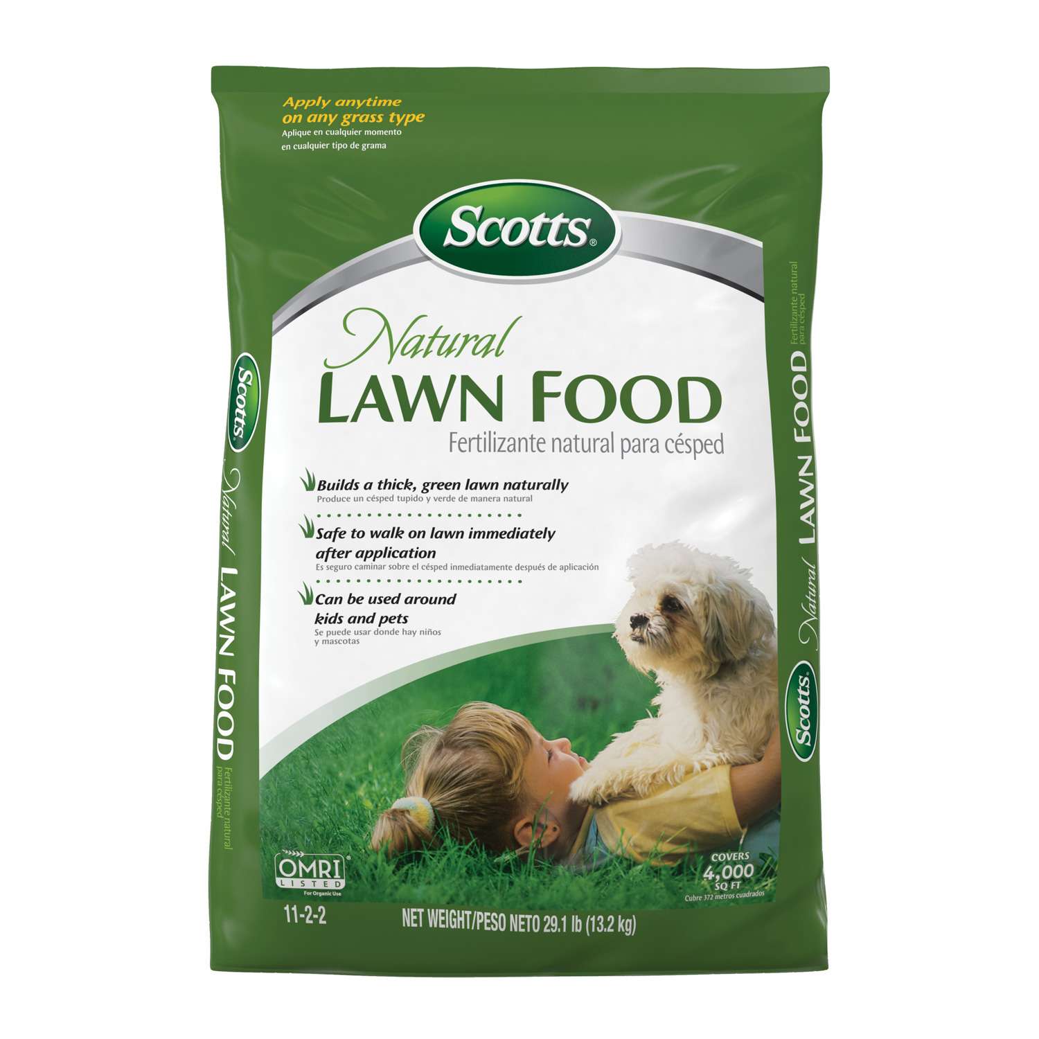 Scotts Natural 1122 AllPurpose Lawn Fertilizer For All Grasses 4000