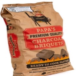 Papa's All Natural Hardwood Charcoal Briquettes 16 lb