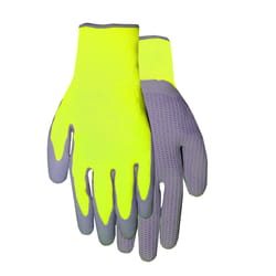 Midwest Quality Gloves L Nylon/Spandex/Nitrile Hi Vis Yellow Gloves