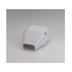 Slimduct Lineset Cover End Fitting 3.75 in. W White