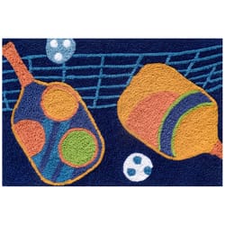 Jellybean 20 in. W X 30 in. L Multi-color Ready to Pickle Polyester Accent Rug