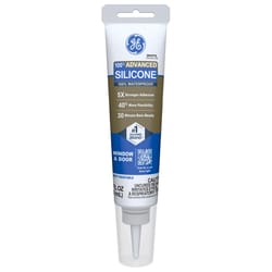 GE Advanced White Silicone 2 Window and Door Caulk Sealant 2.8 oz