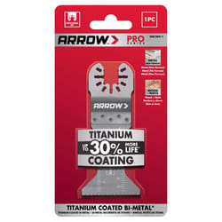 Arrow Pro 1-3/4 in. Titanium-Coated Bi-Metal Semi-Circle Oscillating Wood Blade Multi-Material 1 pc